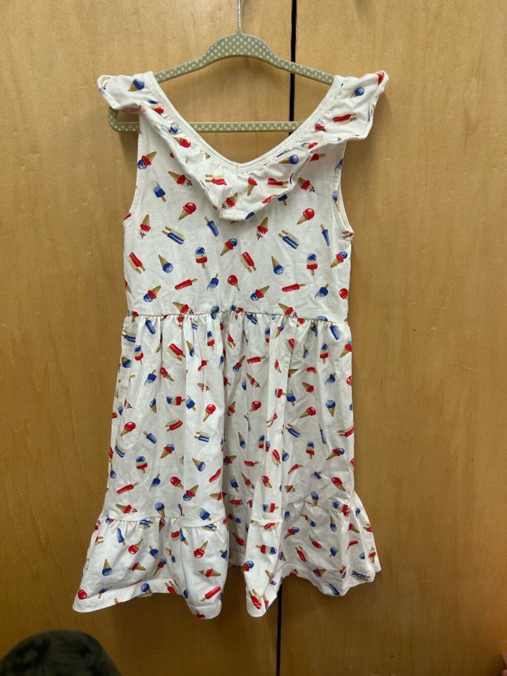 Janie and Jack Patriotic Colorful Ice Cream Dress Girls Size 6